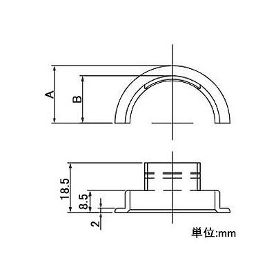 因幡電工 ファイヤープロシリーズ テクトパイプアダプター テクトパイプ専用 IRSS-36対応 適合テクトパイプ:20A(外径φ34.5) 1セット4個入  IRSS-XA-20 画像2