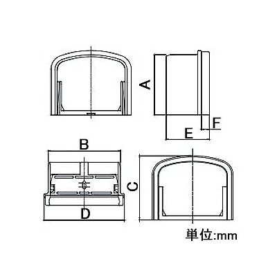 関東器材 【まとめ買い10個セット】シンプルダクト SP 室内用化粧カバー SPエンドカバー フィットタイプ ホワイト  SPEF-85-10SET 画像2