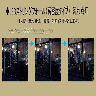 LEDストリングフォール SJシリーズ 高密度タイプ AC100V 2.6W 0.2A