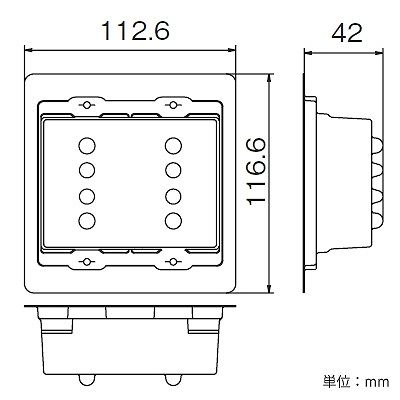 パナソニック 防気カバー 3連接穴用  WVA24921 画像2