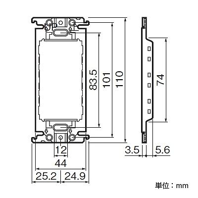 パナソニック 埋込スイッチ金属取付枠  WT3700020 画像2