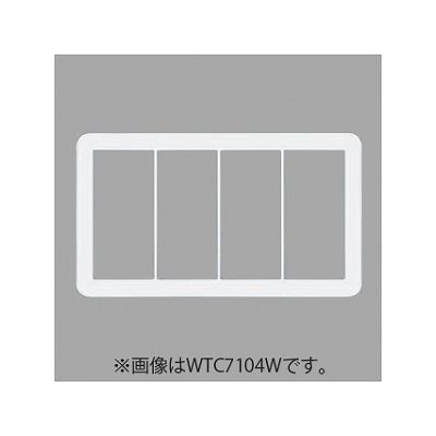 パナソニック 【生産終了】スイッチプレート ラウンド 4連用 利休色 WTC7104G