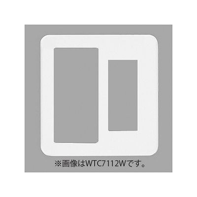 パナソニック 【生産終了】スイッチ+コンセント用プレート ラウンド 利休色 WTC7112G