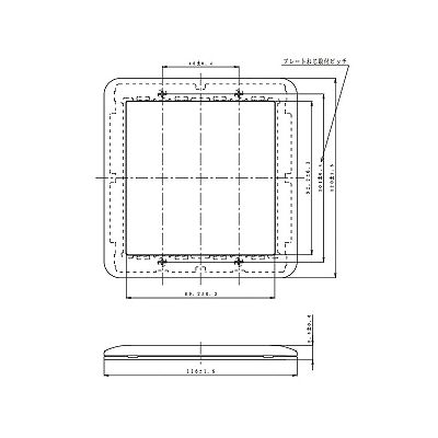 パナソニック 簡易耐火用スイッチプレート 2連接穴用 ラウンド ホワイト  WTC7392W 画像2