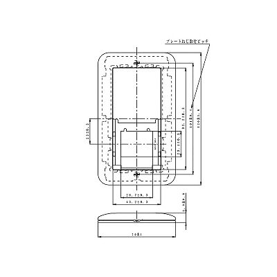 パナソニック 簡易耐火用スイッチプレート スイッチ1+コンセント1用 ラウンド ホワイト  WTC7511W 画像2