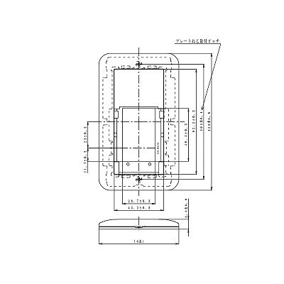 パナソニック 簡易耐火用スイッチプレート スイッチ1+コンセント2用 ラウンド ベージュ  WTC7512F 画像2