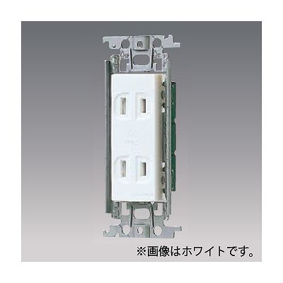 パナソニック 埋込扉付ダブルコンセント 金属取付枠付 15A 125V ベージュ WTF13523FK