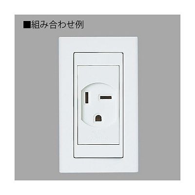 パナソニック ワイドモジュールコンセント 小型接地2P埋込コンセント 30A 250V ホワイト  WTN3730W 画像2