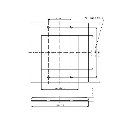 パナソニック コンセントプレート 2連接穴用 スクエア ベージュ  WTF8500F 画像2