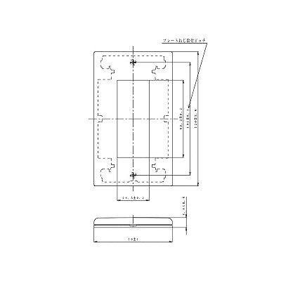 パナソニック 簡易耐火用コンセントプレート 3コ用 スクエア ベージュ  WTF8703F 画像2