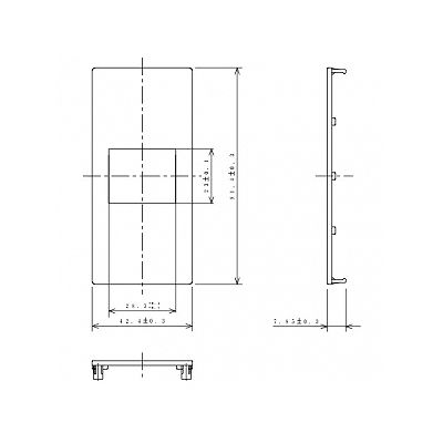 パナソニック 化粧カバー 1コ用 ホワイト  WTF3111W 画像2