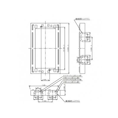 パナソニック プレート用継枠 スクエアプレート用 1連用 厚さ 12mm ベージュ  WT8171F 画像2