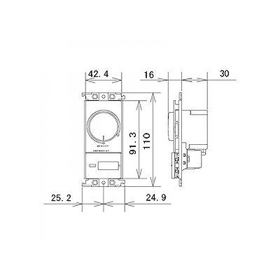 パナソニック 埋込調光スイッチC 片切・3路両用 ロータリー式 500W 100V ウォームシルバー  WTX57525S 画像2