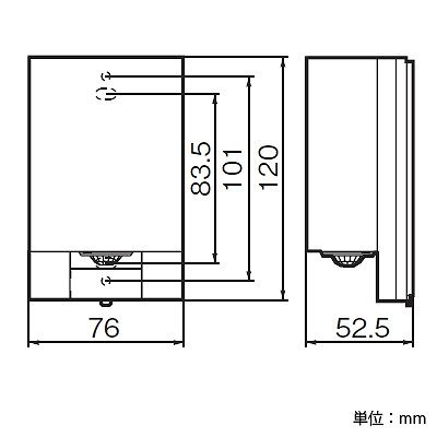 パナソニック かってにスイッチ 屋側壁取付 熱線センサ付自動スイッチ 親器 防雨形 LED対応 3A 100V シルバー  WTK34314S 画像2