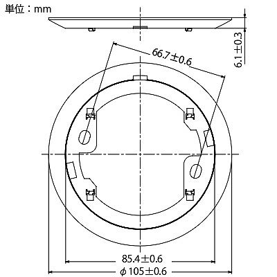 パナソニック かってにスイッチ 天井取付 熱線センサ付自動スイッチ用埋込プレート  WTK2089 画像2