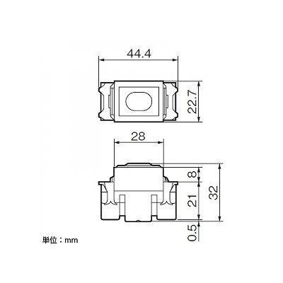 パナソニック フルカラー 埋込電流検知型パイロットランプ 0.5A 300V 白  WN30332W 画像2