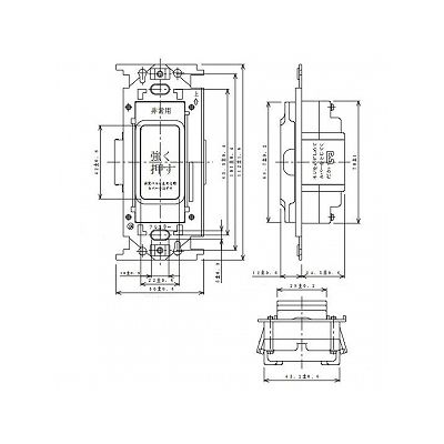 パナソニック フルカラー 非常用埋込押込押釦D ブザーなし 1コ用 6A 300V  WN4500 画像4