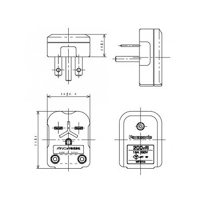 パナソニック 250V用 ホーム接地15Aコーナーキャップ 15A 250V  WF5114 画像2