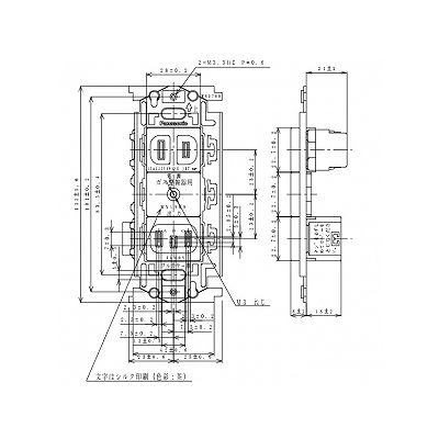 パナソニック フルカラー 埋込ガス警報器用コンセント 取付枠付 入力15A 125V 出力5A 60V  WN1909 画像3