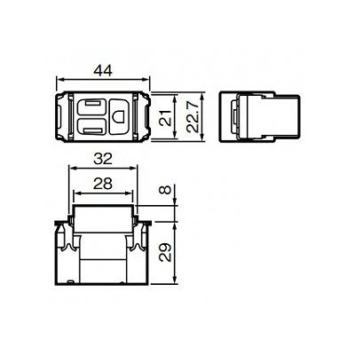 パナソニック フルカラー 埋込扉付接地コンセント 15A 125V  WN11511 画像2