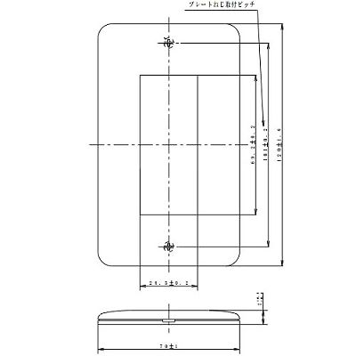 パナソニック フルカラー モダンプレート 3コ用 ダークベージュ  WN6003Y 画像3