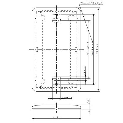 パナソニック フルカラー 簡易耐火用モダンプレート 1連 取付枠付ダークベージュ  WN6791Y 画像3