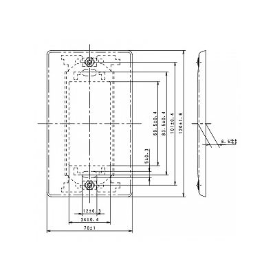 パナソニック フルカラー ステンレスカバープレート 1連用 取付枠付  WN7691K 画像3