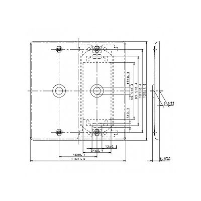 パナソニック フルカラー 新金属電話線プレート 2連用 取付枠付  WN7582 画像3