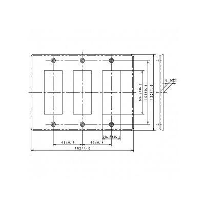 パナソニック フルカラー 新金属標準プレート 9コ用  WN7509 画像3