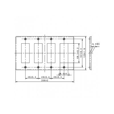 パナソニック フルカラー 新金属標準プレート 12コ用  WN7512 画像3