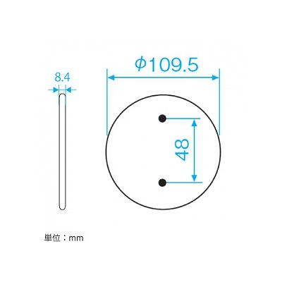 パナソニック フルカラー ステンレス防雨カバープレート 丸型 プレート径109.5mm  WN7640K 画像3