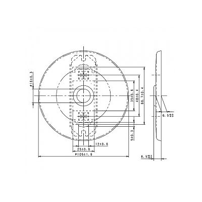 パナソニック フルカラー 新金属大穴電話線プレート 丸型 プレート径105mm 取付枠付  WN7560 画像3