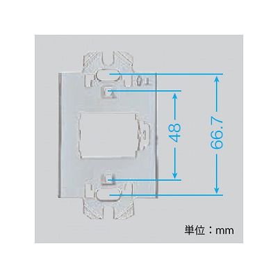 パナソニック フルカラー ホテル用新金属丸形プレート専用取付枠 1コ用  WNH3701 画像2