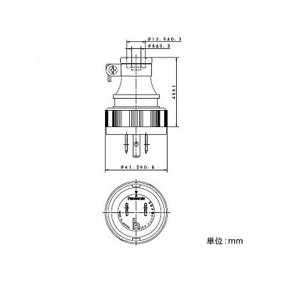 パナソニック 接地防水ゴムキャップ 15A 125V  WF8510FK 画像2