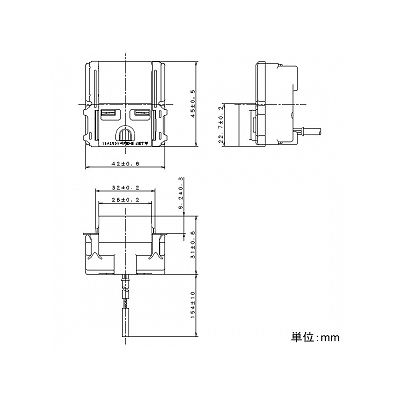 パナソニック フルカラー 埋込接地コンセント 接地リード線付 ミルキーホワイト 15A 250V  WN11122W1 画像2