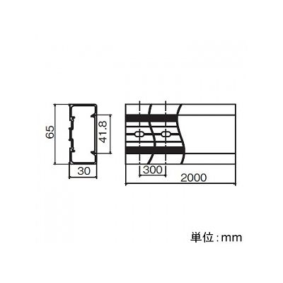 パナソニック 露出配線器具 1形ケース 2m ライトグレー  WK5412H 画像2