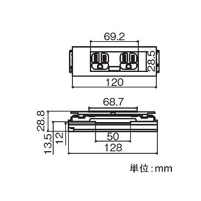 パナソニック 露出配線器具 接地ダブルコンセント ライトグレー 15A 125V  WK5110H 画像2