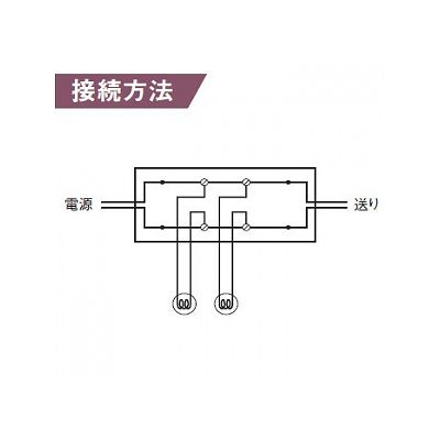 パナソニック 2線ブランチボックス 20A 300V  WJ3000 画像2