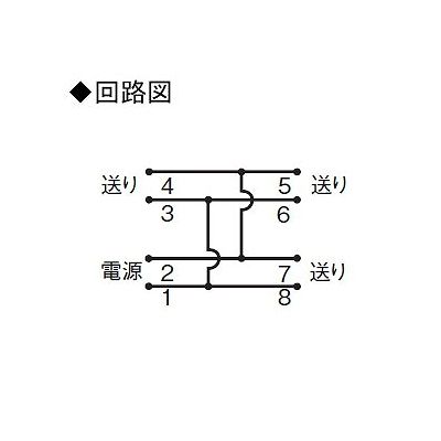 パナソニック ケースウェイはめ込み ジョイントボックス 素通し配線用 3分岐 20A 300V  WK7339 画像2