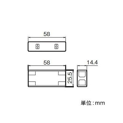 パナソニック ケースウェイはめ込み ジョイントボックス 素通し配線用 3分岐 20A 300V  WK7339 画像3