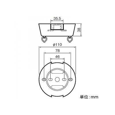 パナソニック シーリング受台 ラクダ色  WG9200Y 画像3