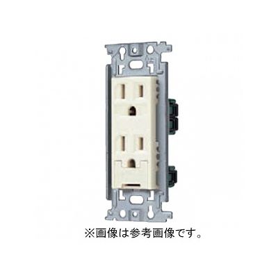 パナソニック フルカラー 埋込接地ダブルコンセント アースターミナル付 取付枠付 15A 125V ホワイト  WN11329SW 画像2