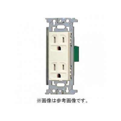 パナソニック フルカラー 埋込接地ダブルコンセント 取付枠付 15A 125V ホワイト  WN1512SWK 画像2