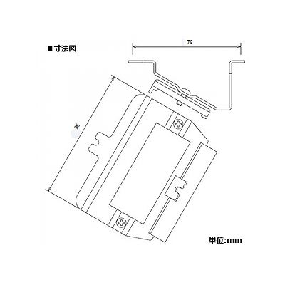 パナソニック フロアコン用器具ブロック ブランク2コ口 絶縁ワンタッチ取付枠付  DU7599 画像2