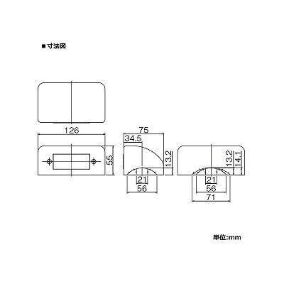 パナソニック メタルワイプロ用リファインアウトレットE フルカラー取付枠付  DZM500KH 画像2