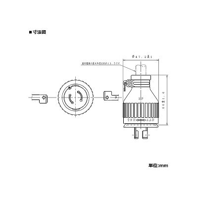 パナソニック 防水引掛2Pゴムキャップ 20A 250V ブラック  WF8220K 画像2