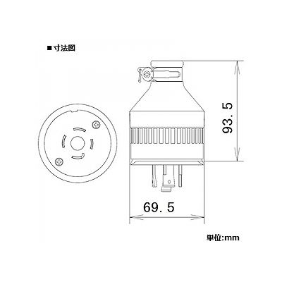 パナソニック 防水引掛接地3Pゴムキャップ 30A 250V ブラック  WF8430 画像2