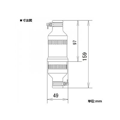 パナソニック 防水引掛接地2Pゴムコードコネクタ セット 15A 125V ブラック  WA5315K 画像2