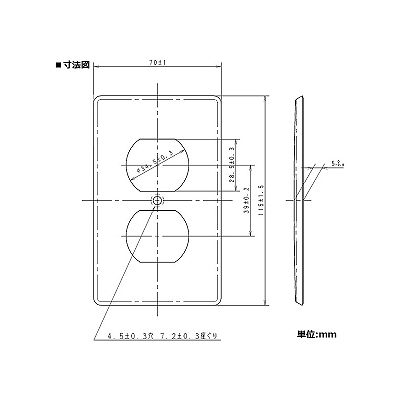パナソニック 新金属プレート 埋込ダブルコンセント用 フルコート加工  WF9531 画像2