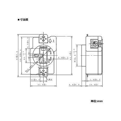 パナソニック 埋込2Pコンセント 舞台・スタジオ用C型接地 ダクト用 20A 125V ミルキーホワイト  WF18201W 画像2